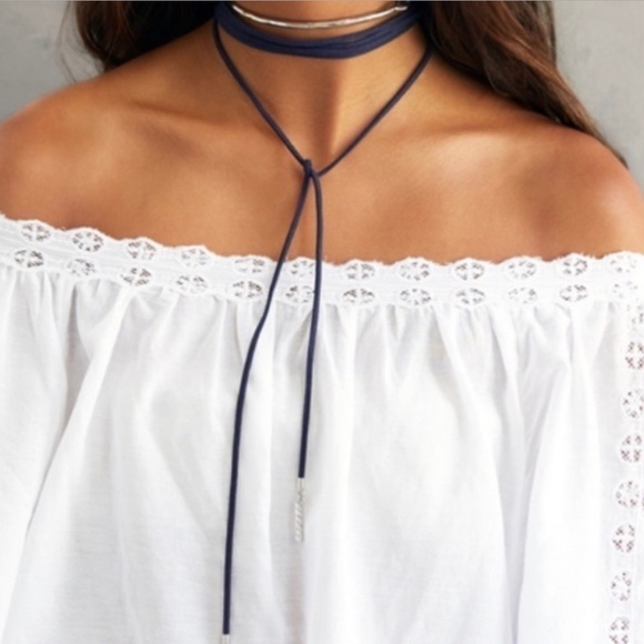 CHLOE + Isabel Hero Metal + Leather Necklace NEW - Picture 13 of 13